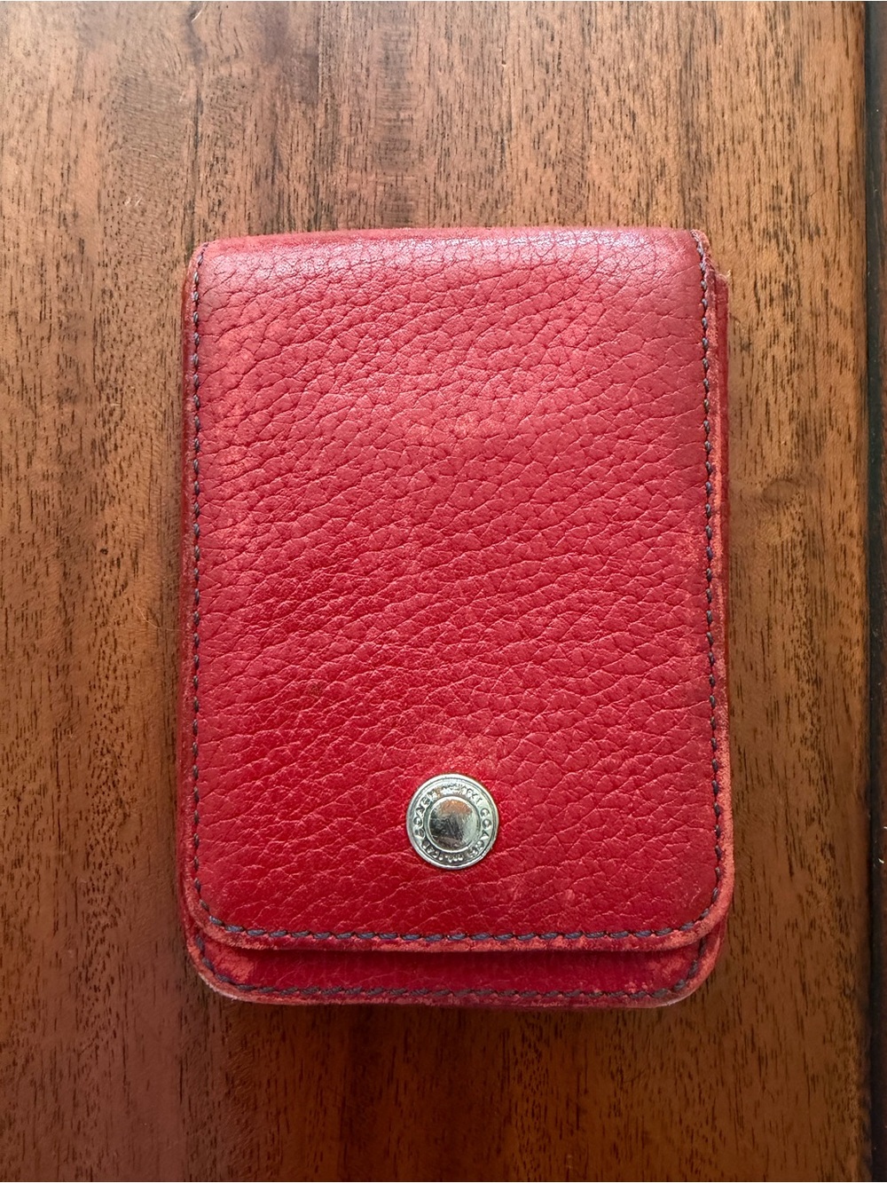 Coach Red Leather Card Holder